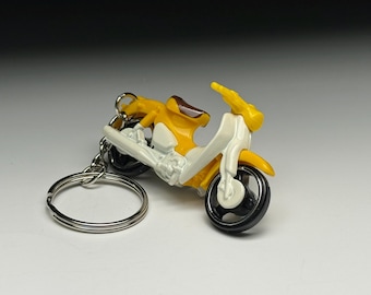 Llavero de motocicleta Honda Super Cub Hot Wheels Matchbox