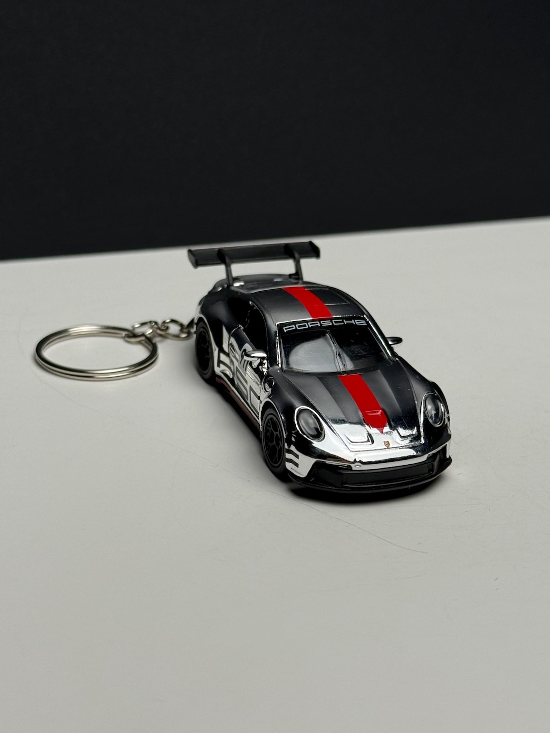 Porsche 911 GT3 RS Keychain, Diecast Metal, Doors Open, Working ...