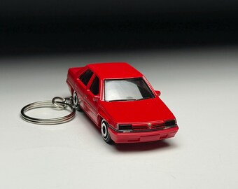 Llavero de coche clásico Red Proton Saga Hot Wheels Matchbox