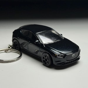 Black Mazda 3 Keychain Hot Wheels Matchbox