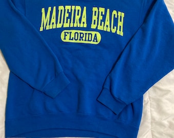 Vintage Medium Madeira Beach Florida Crewneck Sweater