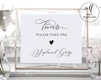 Set of 4 DIY Customizable Wedding Signs; Photo Sign, Guest Book Sign, Favours Sign, Cards & Gifts Sign (Includes two sizes 8x10 and 5x7)