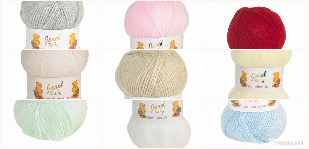 Woolcraft Jarol Rambler Baby Aran 100g 8 Colours Knitting Etsy UK