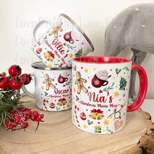 Red Christmas Mug, Personalised Xmas Gifts, Mugs For Movies, Custom Christmas Mug, Christmas Gift, Custom Mug For Christmas, Holiday Season