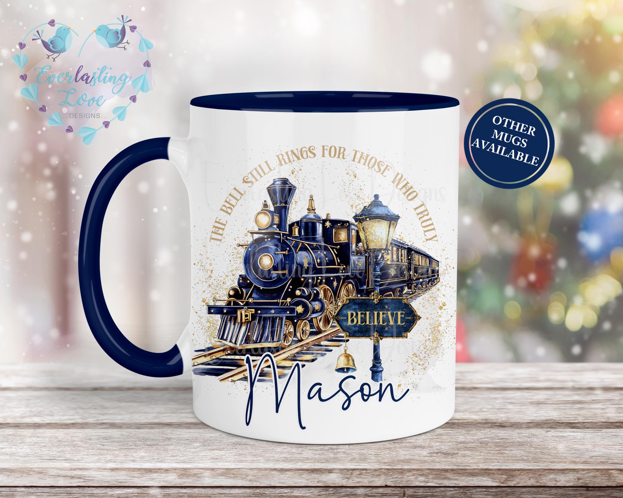 Personalised Christmas Express Mug, Unbreakable Mug, Polar Train Travel,  Sippy Cup, Stocking Filler, Perfect Gift Idea for Her Him - Etsy
