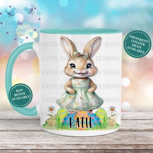 Easter Bunny Mug, Personalised Easter Gifts, Custom Easter Mug, Easter Gift, Custom Mug For Easter, Easter Egg Hunt
