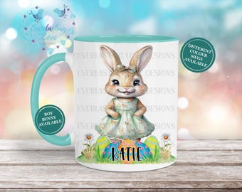 Easter Bunny Mug, Personalised Easter Gifts, Custom Easter Mug, Easter Gift, Custom Mug For Easter, Easter Egg Hunt