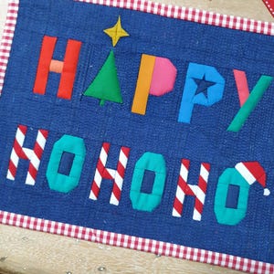 Happy HoHoHo - Foundation Paper Piecing, PDF download, FPP Pattern, Quilt Block Pattern