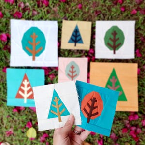 Pine Forest - Foundation Paper Piecing, PDF download, FPP Pattern, Quilt Block Pattern