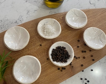 Salt and pepper/ spice pinch pots