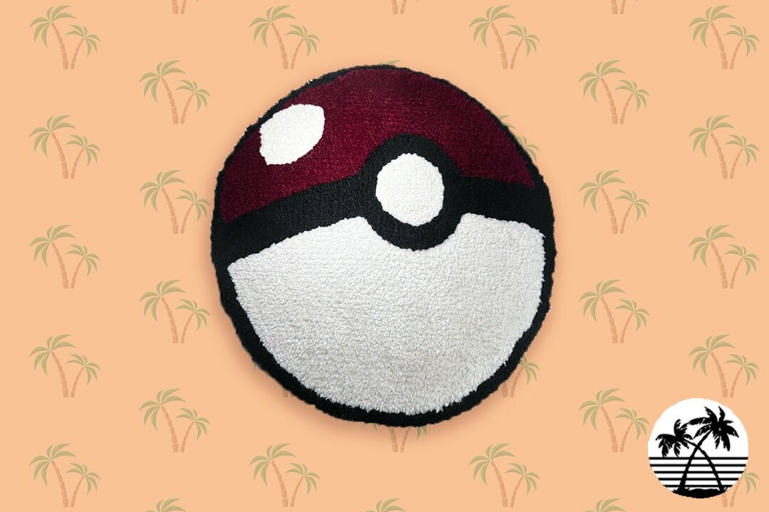 Handmade pokeball Pokemon Rug - Etsy