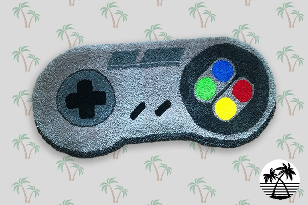 Retro Controller Rug Handmade