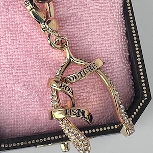 Pulsera con dije WISHBONE vintage de Juicy Couture de NWT