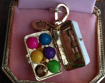 NWT! Juicy Couture EASTER EGGS Gold Bracelet Charm