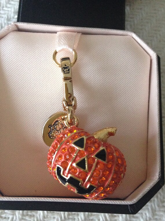 Brand New Juicy Couture PAVE Jack O Lantern PUMPKIN B Gem