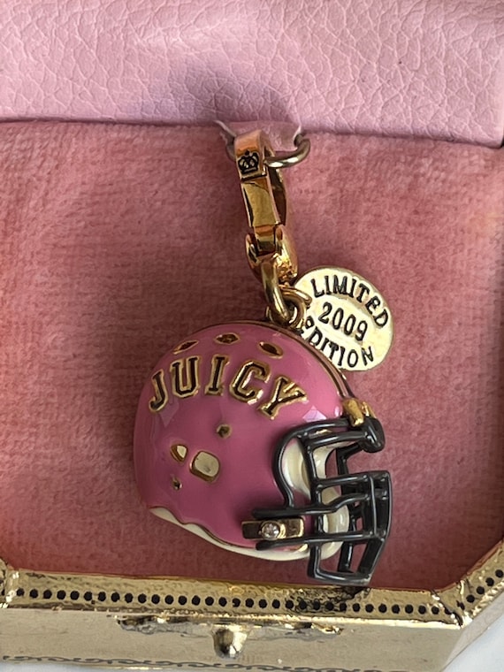 Juicy Couture Pink FOOTBALL HELMET Charm Brand NE… - image 1