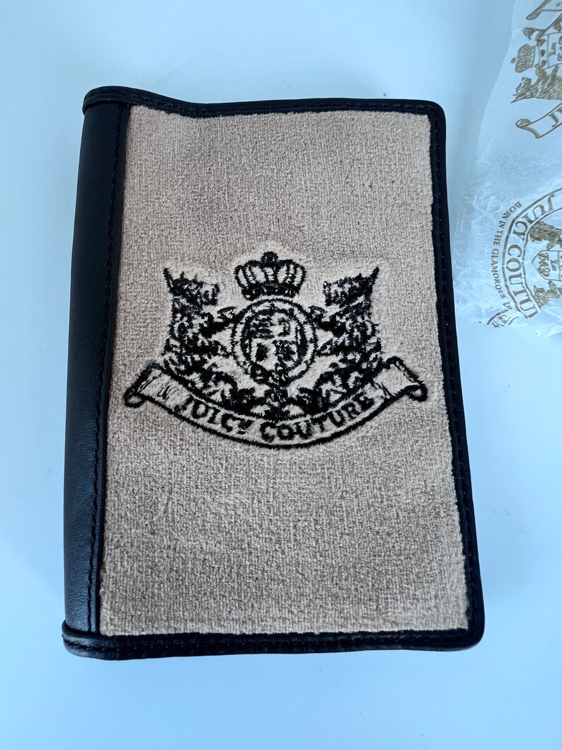 NWT Juicy Couture Logo Tan Brown PASSPORT Case Cover Etsy UK
