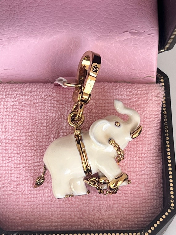 NWT Juicy Couture White ELEPHANT Bracelet Charm