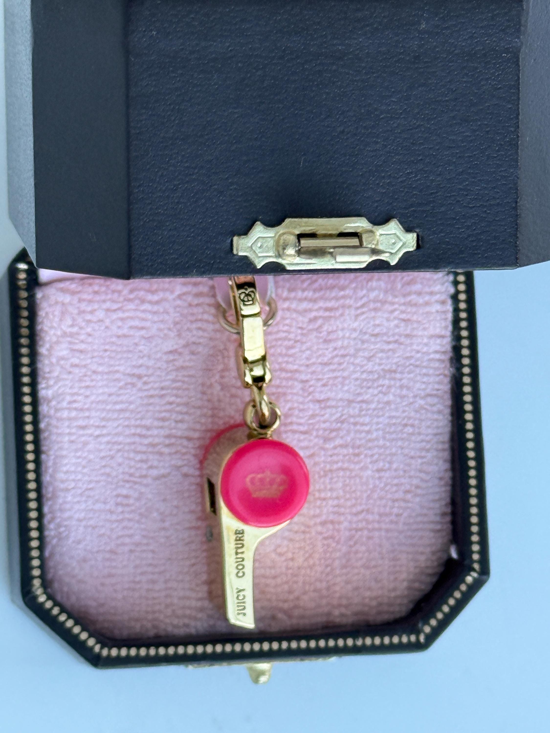 NWT ジューシークチュール ピンクホイッスル ゴールドブレスレット 