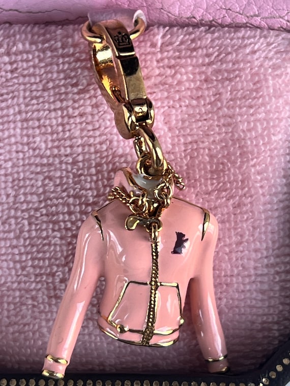 NIB Juicy Couture PINK HOODIE Jacket Gold Bracele… - image 4