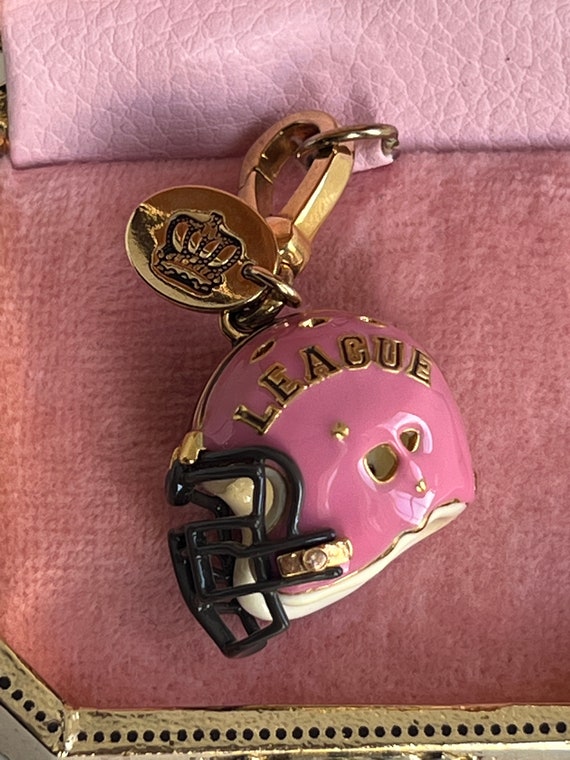 Juicy Couture Pink FOOTBALL HELMET Charm Brand NE… - image 4