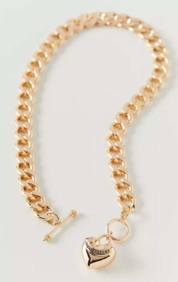 NWT Juicy Couture Gold Tone Starter Necklace