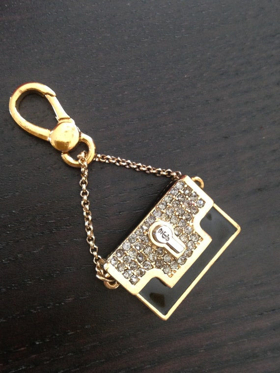 NWT Juicy Couture Pave Black Handbag Bracelet Charm - Etsy display picture 1