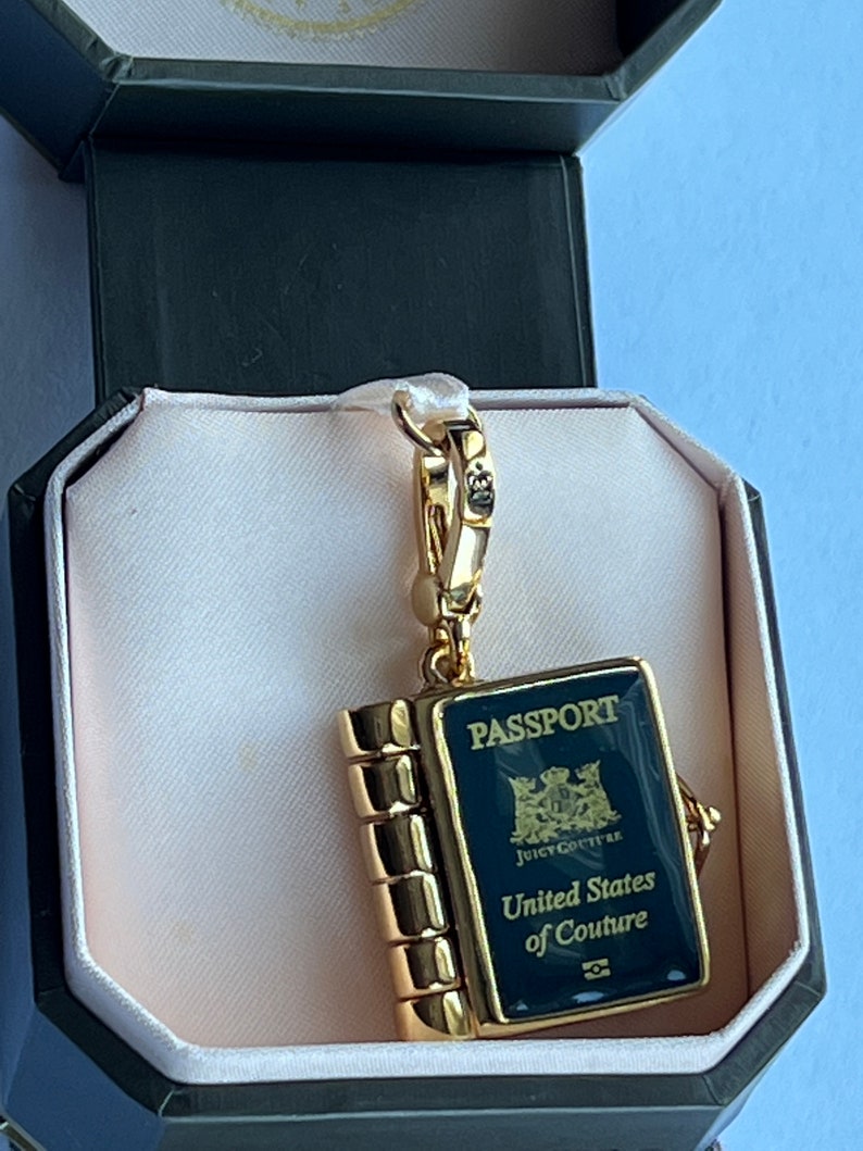 Juicy Couture PASSPORT Bracelet Charm BRAND NEW Etsy