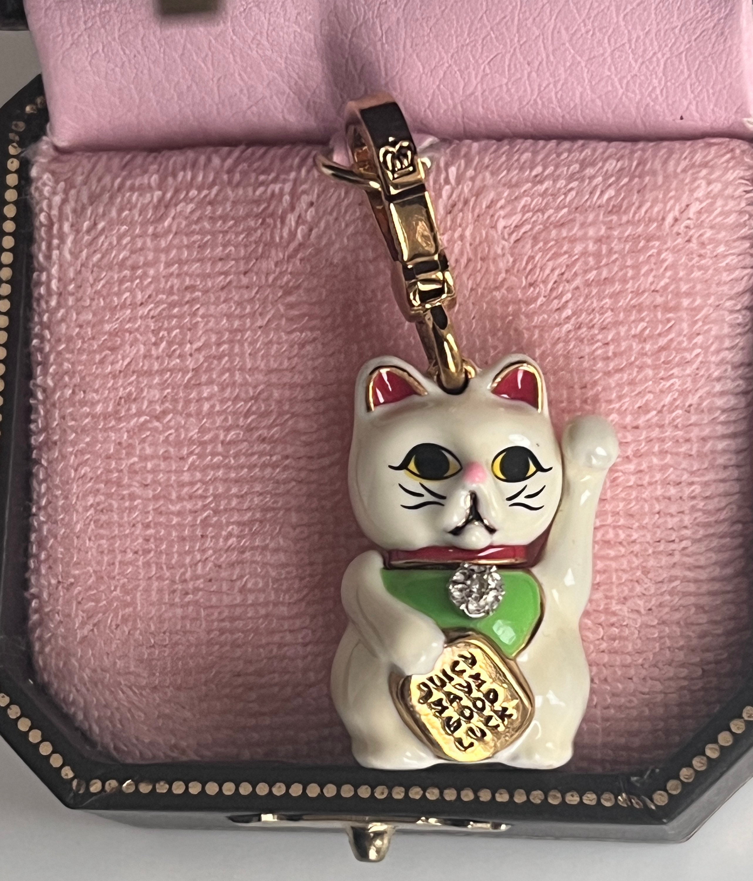 NWT Juicy Couture LUCKY CAT Bracelet Charm - Etsy