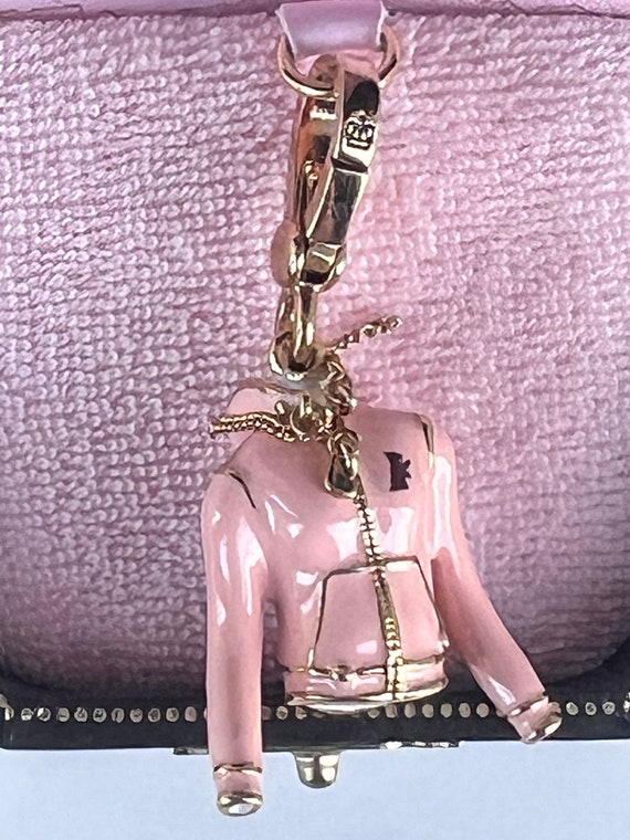 NIB Juicy Couture PINK HOODIE Jacket Gold Bracele… - image 1