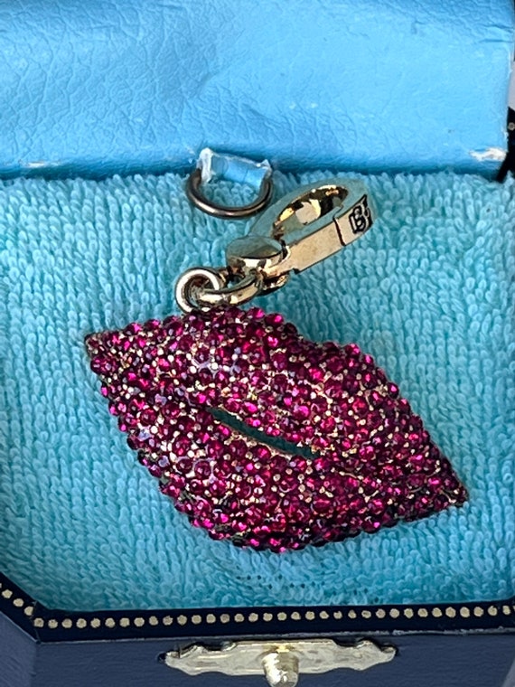 NWT Juicy Couture VINTAGE Pave LIPS Charm
