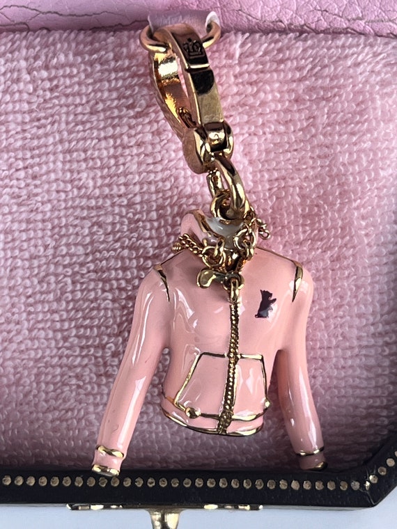 NIB Juicy Couture PINK HOODIE Jacket Gold Bracele… - image 5