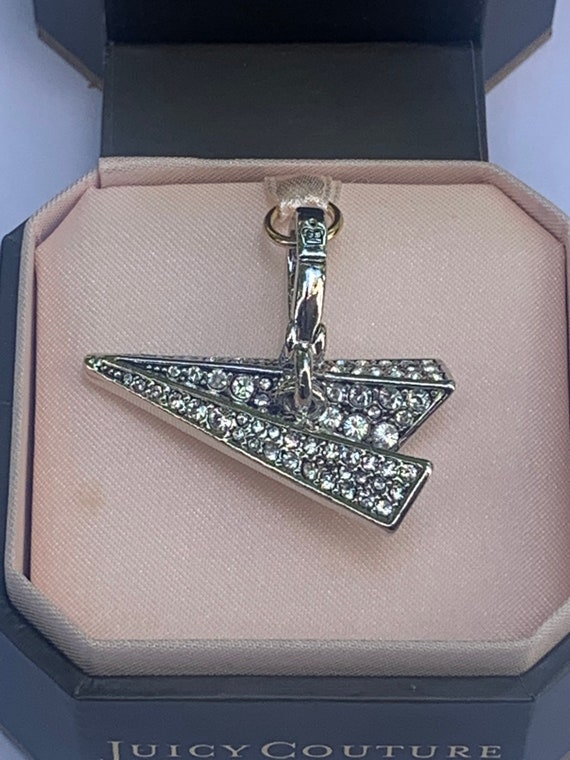 Brand New Juicy Couture Pave Crystal Paper Plane B