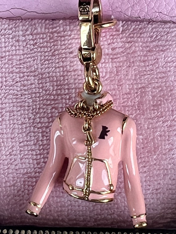 NIB Juicy Couture PINK HOODIE Jacket Gold Bracele… - image 2
