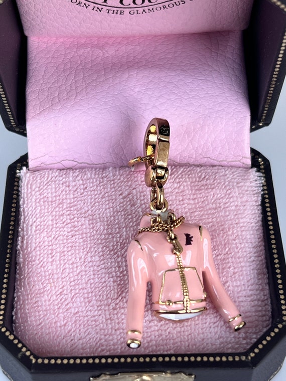NIB Juicy Couture PINK HOODIE Jacket Gold Bracele… - image 6