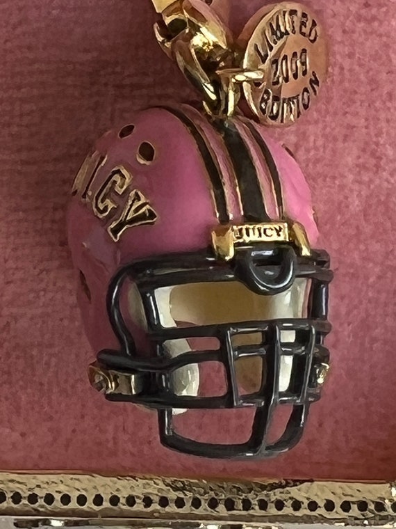 Juicy Couture Pink FOOTBALL HELMET Charm Brand NE… - image 2