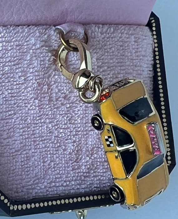 Juicy Couture NYC Yellow TAXI CAB Bracelet Charm … - image 3