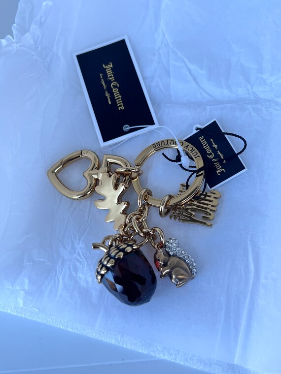 NWT Juicy Couture ACORN SQUIRREL charm Key fob Ke… - image 6