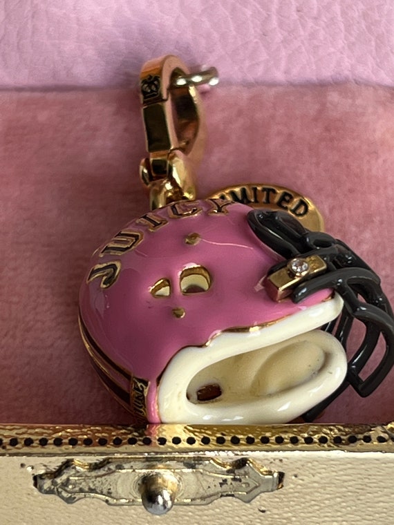 Juicy Couture Pink FOOTBALL HELMET Charm Brand NE… - image 5