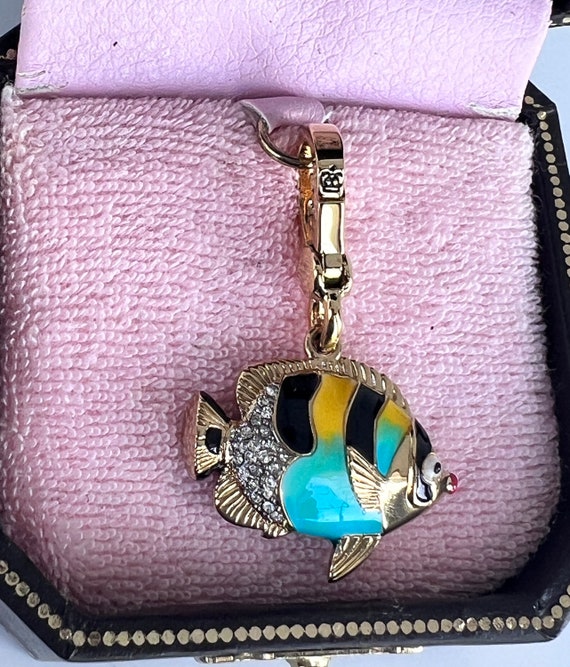 NWT Juicy Couture STRIPED FISH Bracelet Charm