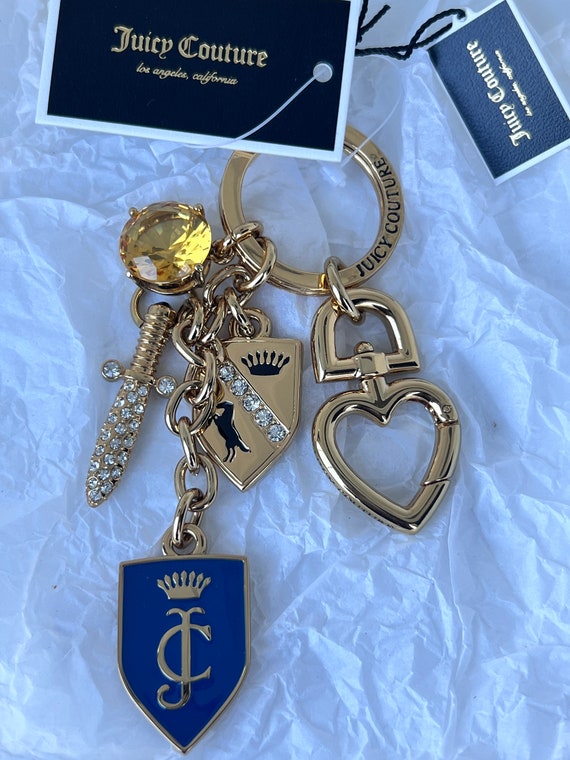 NWT Juicy Couture SHIELD & SWORD Charm Key Fob Keychain - Etsy