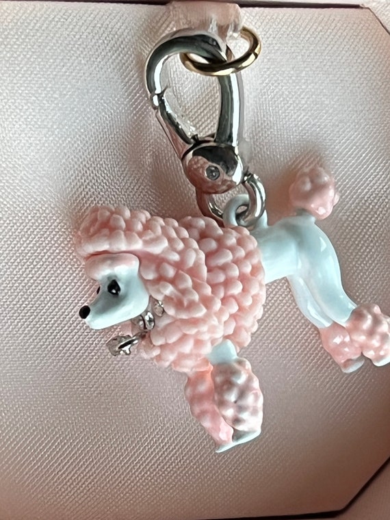 Brand New Juicy Couture PINK POODLE Bracelet Charm Gem