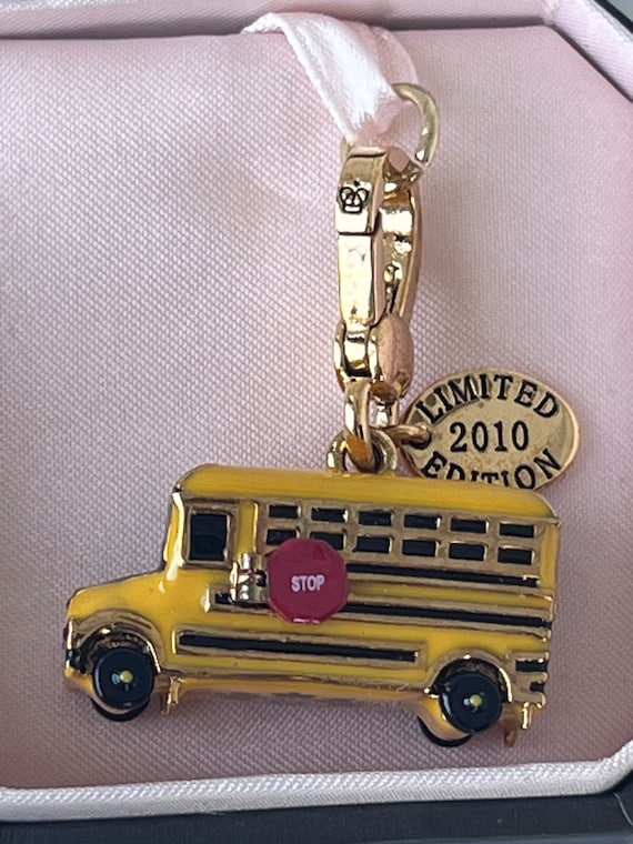 NWT Juicy Couture Yellow SCHOOL BUS Bracelet Charm