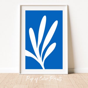 Blue & White Minimalist Print