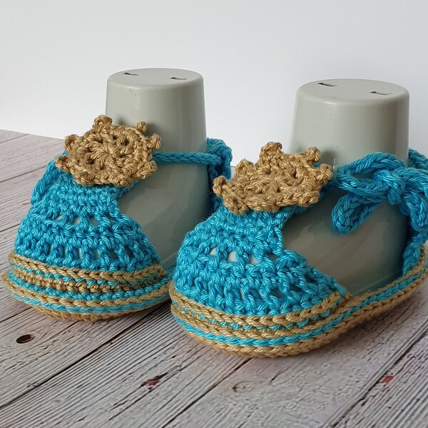 Crochet Baby Sandals, Crochet Baby Espadrilles, Crochet Baby Booties,  Crochet Girl and Boy Baby Shoes