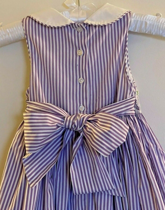 LAURA ASHLEY LONDON Vintage dress with fine purpl… - image 6