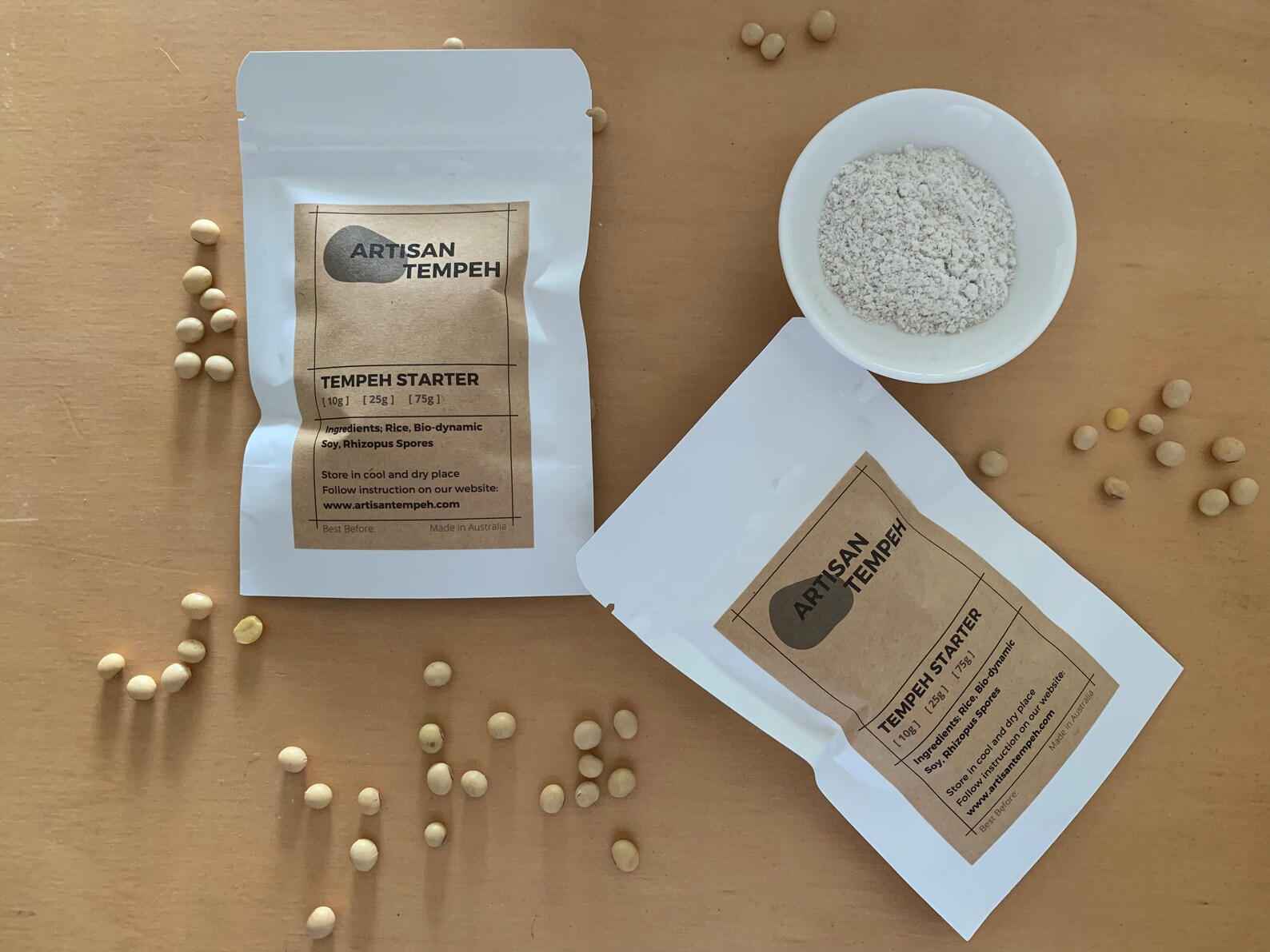 Organic & Biodynamic Tempeh Starter Culture Rhizopus Spores Etsy