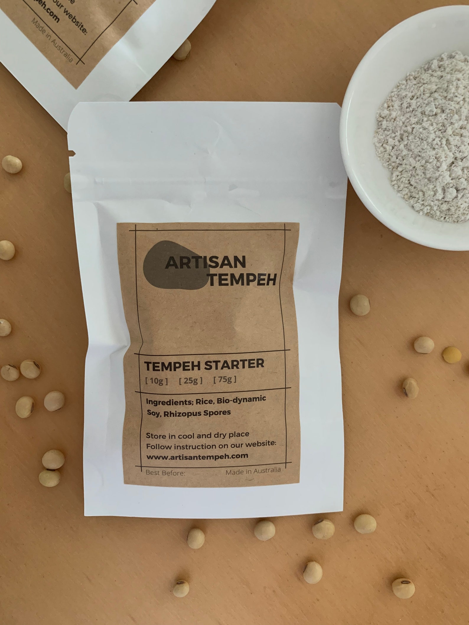 Organic & Biodynamic Tempeh Starter Culture Rhizopus Spores Etsy
