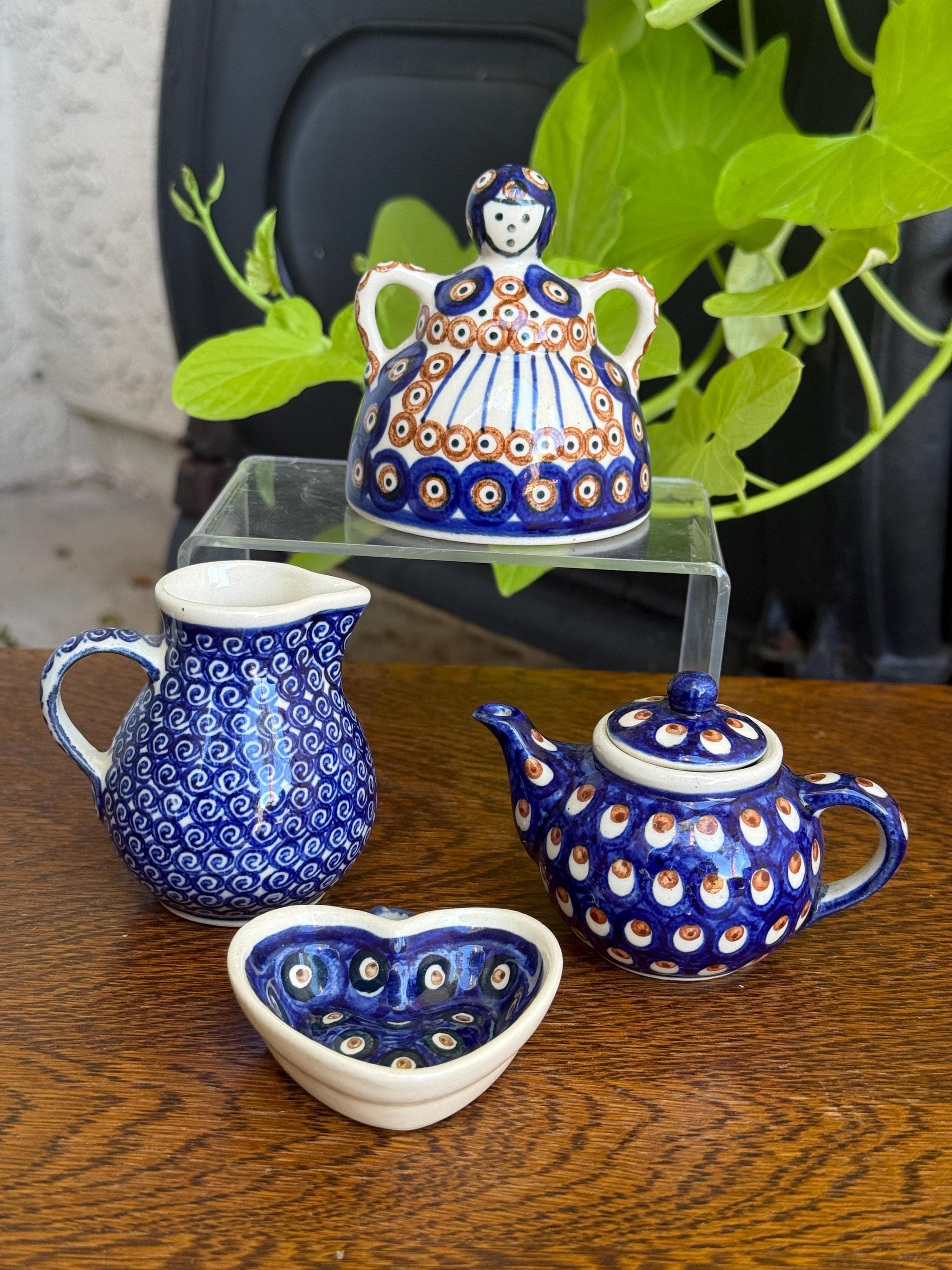 Vintage Polish Pottery Cheese Lady - Etsy