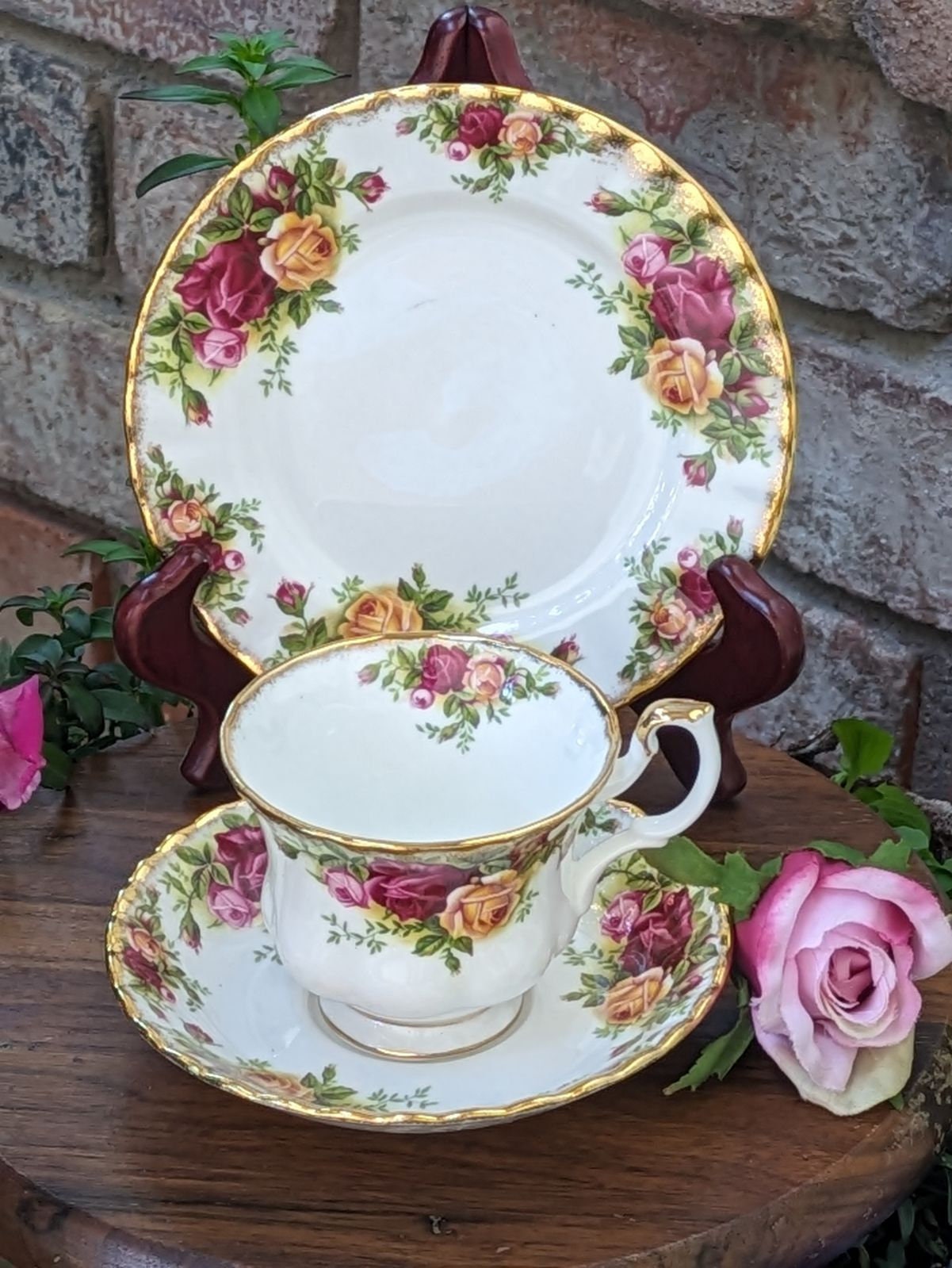Royal Albert Bone China Old Country Roses Tea Set 1962 - Etsy